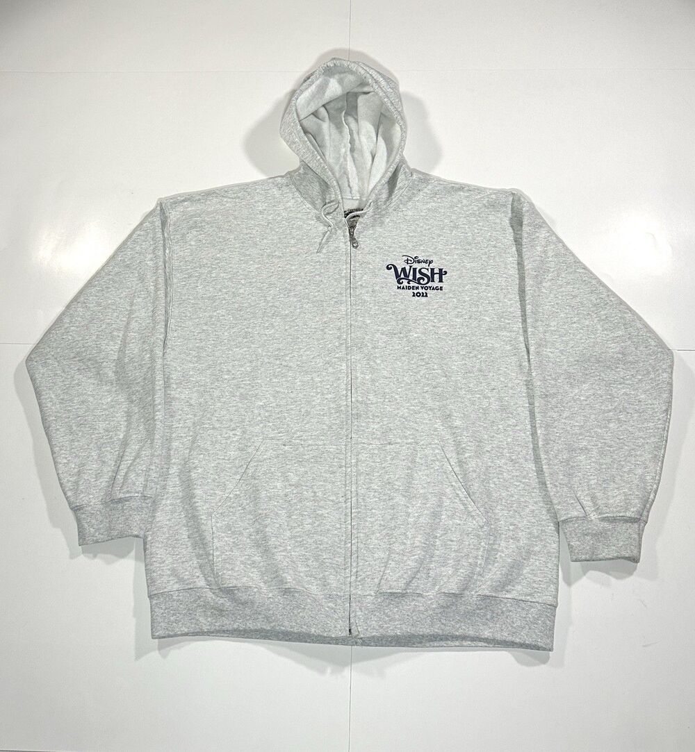 Disney Cruise Line Wish Inaugural Maiden Voyage Exclusive Hoodie Zip Jacket XL
